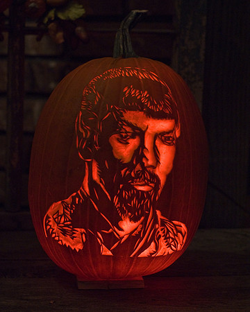 Evil Spock Pumpkin