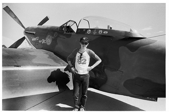 d1071.a08 Craig with P-51 port side cockpit