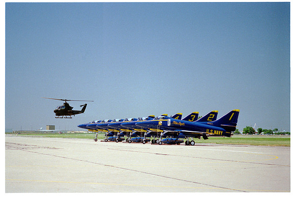 d09 AH-1 Cobra Over Blue Angels
