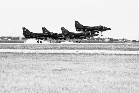 g38 Blue Angels A-6 diamond landing