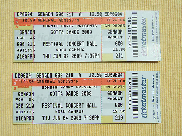 Dance Tickets