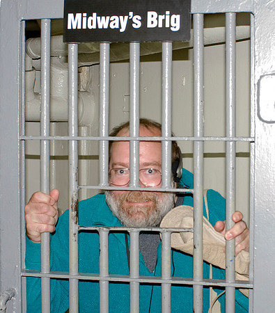 Bob Nelson In USS Midway Brig