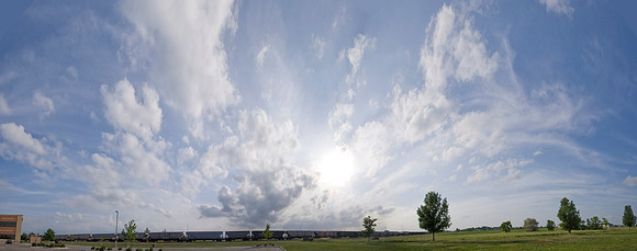 Clouds And Train