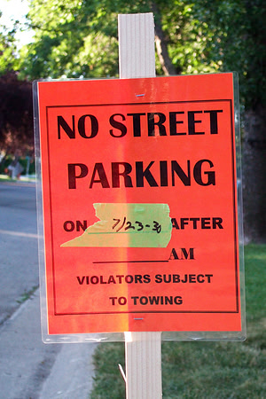 No Street Parking