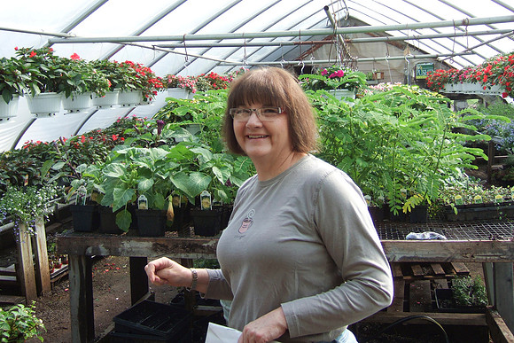 Beth In The Greenhouse