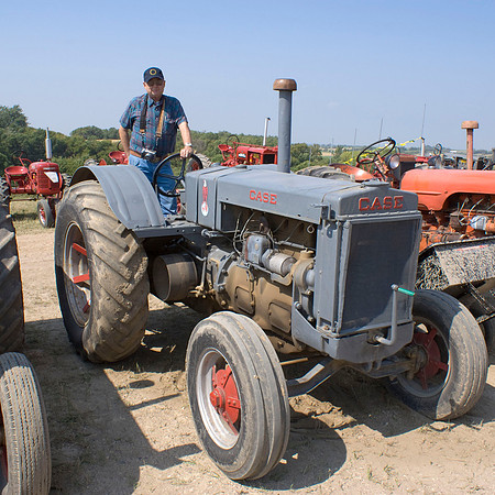 Gene On An Old Case Tractor