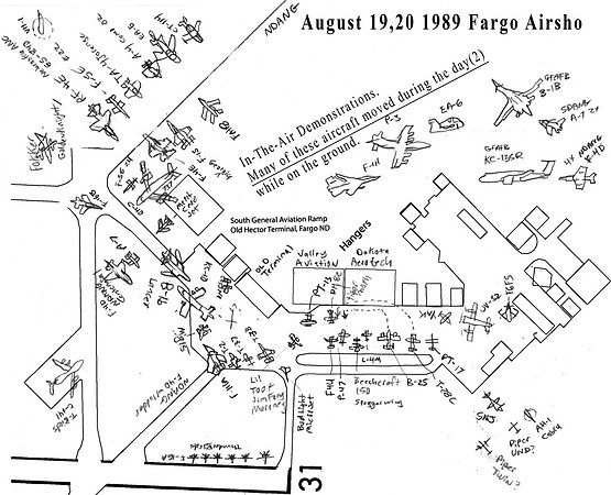 1989 Fargo Airsho Map