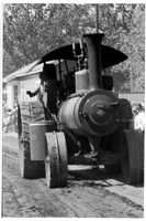 10 tractor in parade blur