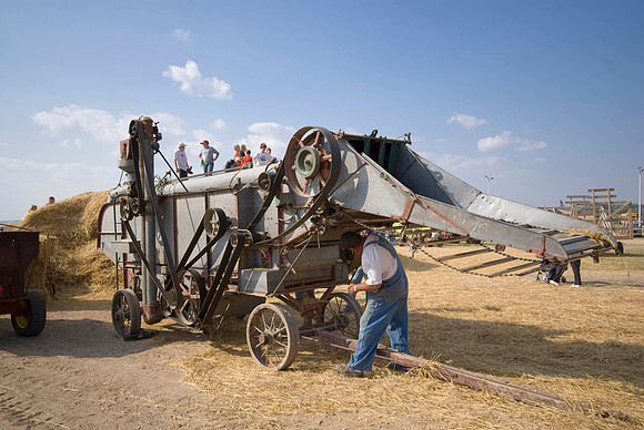 Old Case Threshing Machine