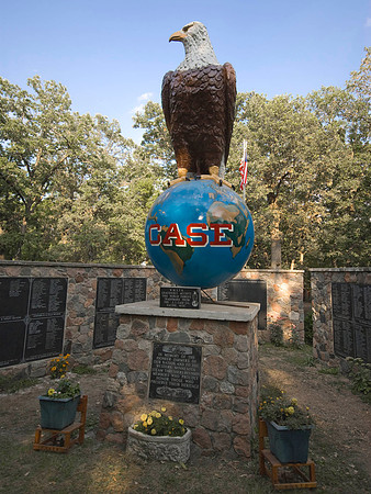 Case Eagle And Memorial Wall