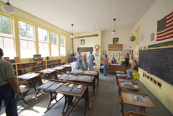 Slates In Schoolhouse