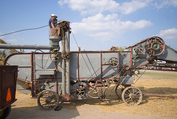 Old Case Threshing Machine