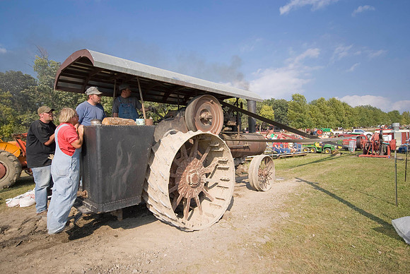 Steam Tractor On Prony Brake
