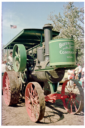 12 Buffalo & Pitts Co tractor in parade-blur