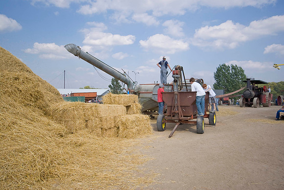 Threshing Hay Stack