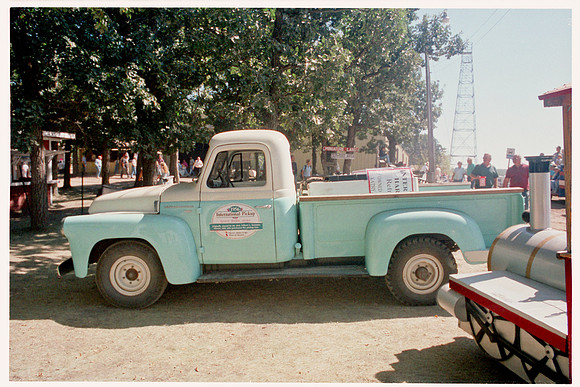 Light Blue International Pickup Truck