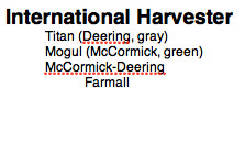 International Harvester