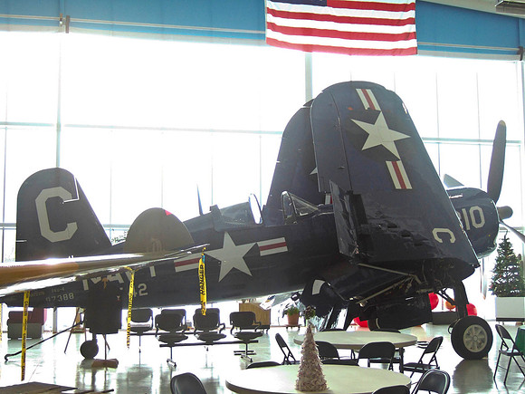 F4U Corsair Under Flag