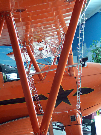 Stearman In Christmas Lights