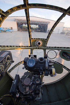View Of Fargo Air Museum Through B-25 Nose