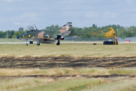 The F-4 Phantom With Drag Chute