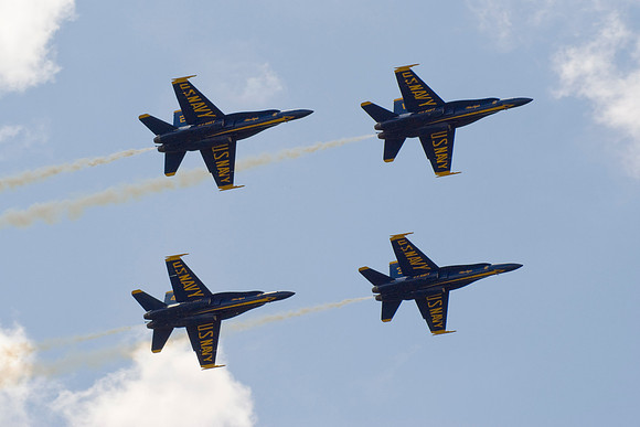 The Blue Angels Square Up