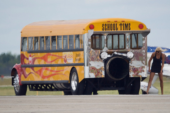 Therese Waechter Cleans The Bus