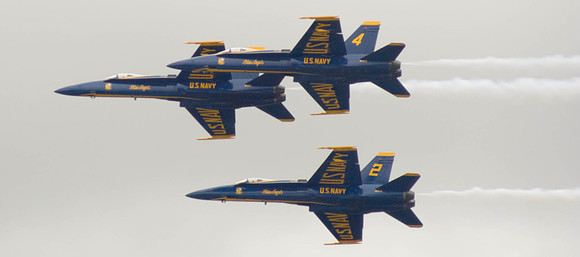 Blue Angels Zip By