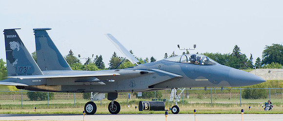 Eagle Taxis With Air Brake Deployed