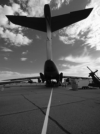 C-5A Galaxy Silhouette