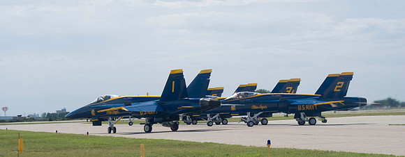 Blue Angels Taxi Off The Line
