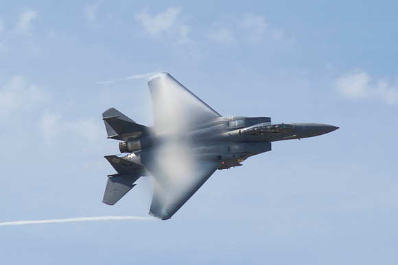 F-15E Eagle Flies Through Shockwave