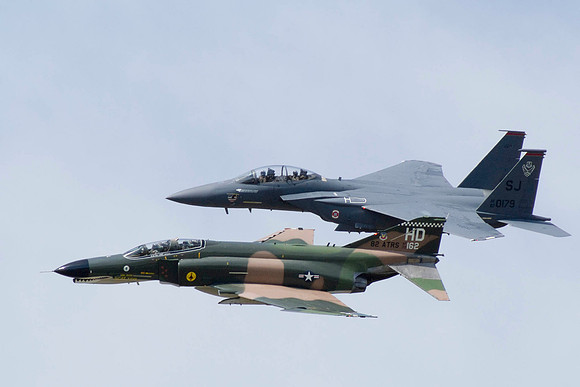Phantom And Eagle Fly By