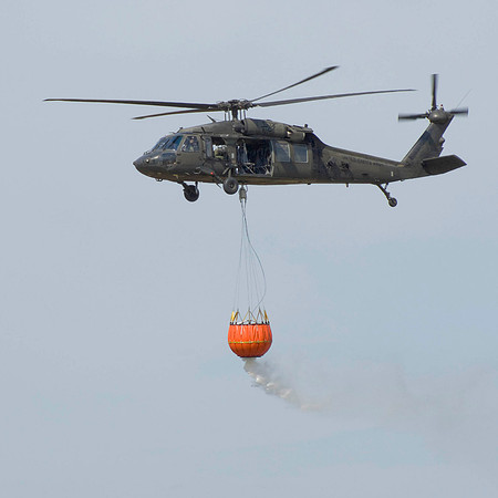 Blackhawk Delivers Water In The  Bambi Bucket