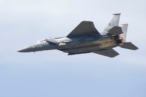 F-15E Eagle Streaks By