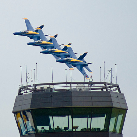 Echelon Parade Over Tower