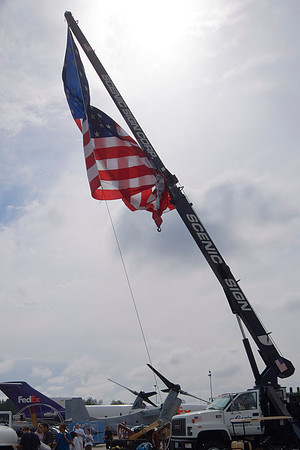 Old Glory On A Boom
