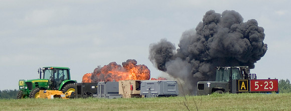 Pyro Behind Tractors