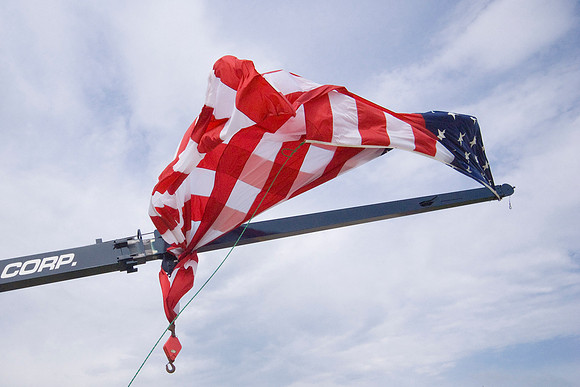 Old Glory Descends