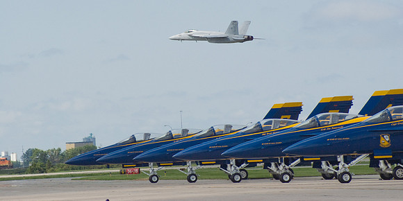 Super Hornet Over Hornets