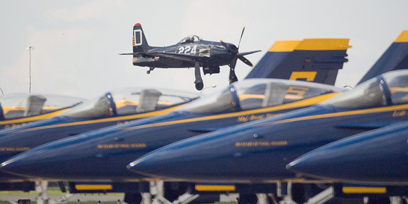 Bearcat Over Blue Angels