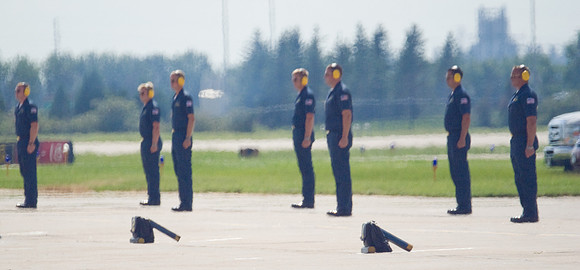 Crew At Attention