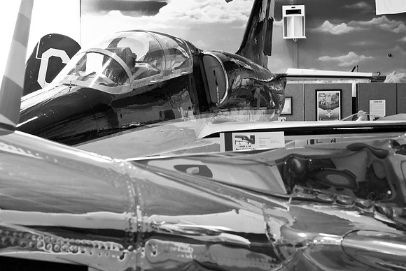 B&W Fuselage Reflections