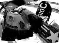 Old Glory Reflected-B&W