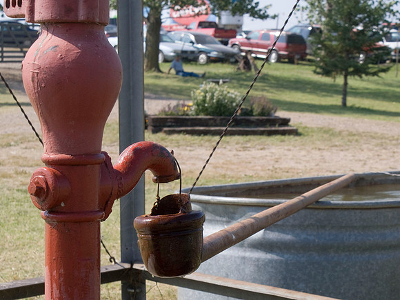 Water Pump Under Windmill