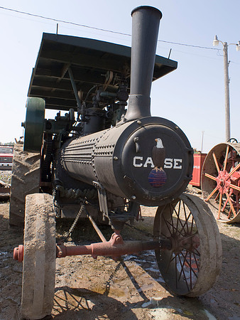 Case Tractor Waiting For The Parade