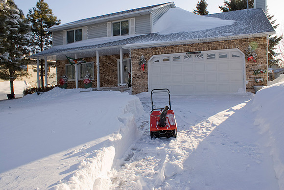 Driveway Is Partially Cleared