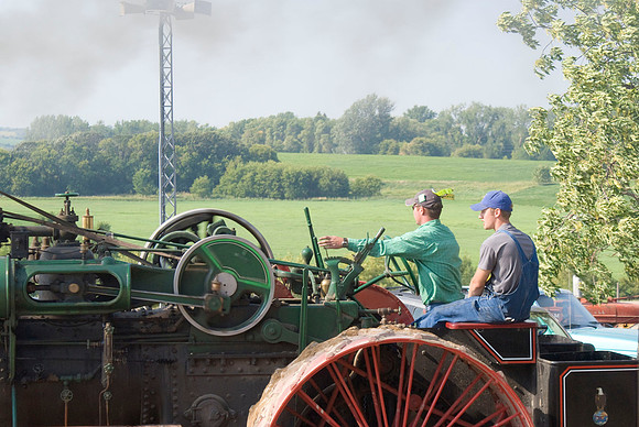 Driving The Case Tractor