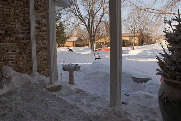Porch & Walkway Shoveled
