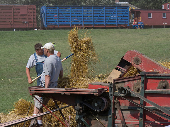 Loading The Thresher